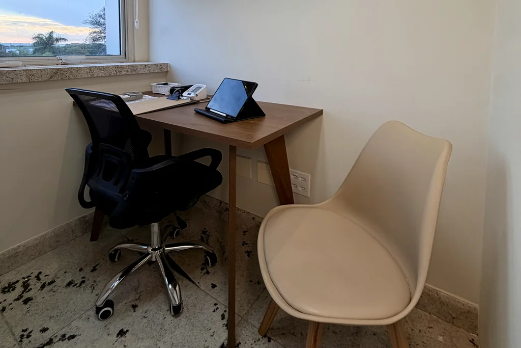 Sala de avaliação física e bioimpedância da Altius Saúde